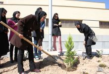 گزارش تصویری مراسم روز درخت کاری در دانشگاه  با حضور ورزشکاران ملی پوش شهرستان شاهرود  
